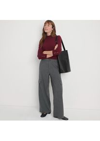 LANDS' END Cargohose aus weichem Twill f&uuml;r Damen, Damen, size: regular, Grau, Viskose/Polyester-Mischung, by Lands' End