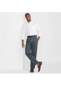 LANDS' END CLASSIC FIT. Klassik-Kragen. B&uuml;gelleichtes Pinpointhemd, Herren, size: regular, Wei&szlig;, Baumwolle, by Lands' End
