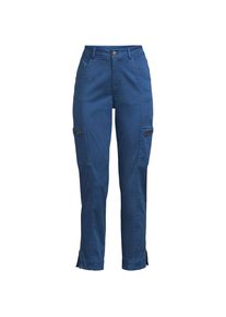 LANDS' END 7/8-Cargohose aus Lyocell-Mischung Mid Waist f&uuml;r Damen, Damen, size: regular, Blau, Baumwolle/Baumwoll-Mischung, by Lands' End