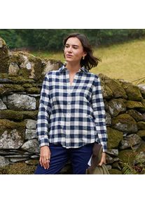 LANDS' END Boyfriend-Bluse aus Flanell, Damen, size: regular, Elfenbein, Baumwolle, by Lands' End
