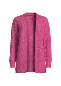 LANDS' END Offener Soft Touch Cardigan f&uuml;r Damen in Petite-Gr&ouml;&szlig;e, Damen, size: petite, Pink, Polyester/Viskose/Polyester-Mischung, by Lands' End