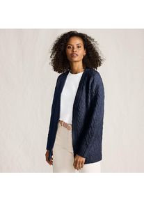 LANDS' END Offener Soft Touch Cardigan f&uuml;r Damen, Damen, size: regular, Blau, Polyester/Polyester-Mischung, by Lands' End