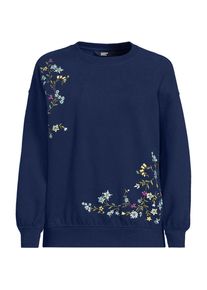 LANDS' END Sweatshirt SERIOUS SWEATS f&uuml;r Damen, Damen, size: regular, Blau, Elasthan/Baumwoll-Mischung/Polyester-Mischung, by Lands' End