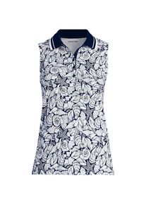 LANDS' END &Auml;rmelloses Supima-Poloshirt f&uuml;r Damen in Plus-Gr&ouml;&szlig;e, Damen, size: plus, Blau, Baumwolle, by Lands' End