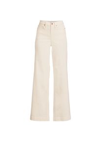 LANDS' END High Waist Jeans mit weitem Bein in Plus-Gr&ouml;&szlig;e, Damen, size: plus, Elfenbein, Elasthan/Baumwoll-Mischung/Polyester-Mischung, by Lands' End