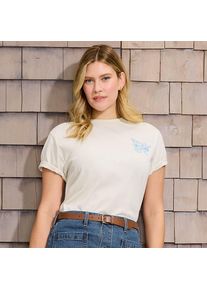 LANDS' END Grafik-Shirt f&uuml;r Damen, Damen, size: regular, Elfenbein, Baumwolle, by Lands' End