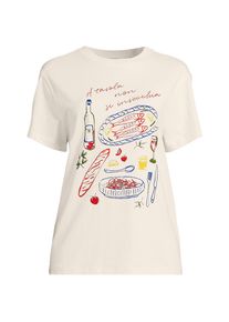 LANDS' END Grafik-Shirt f&uuml;r Damen in Plus-Gr&ouml;&szlig;e, Damen, size: plus, Elfenbein, Baumwolle, by Lands' End