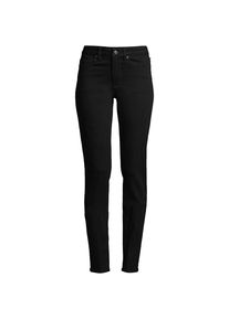 LANDS' END Straight Fit Recycled Denim Jeans Mid Waist in Plus-Gr&ouml;&szlig;e, Damen, size: plus, Schwarz, Elasthan/Baumwoll-Mischung/Polyester-Mischung, by Lands' End