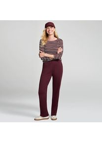 LANDS' END Straight Fit Freizeithose SPORT KNIT f&uuml;r Damen, Damen, size: regular, Rot, Baumwolle, by Lands' End
