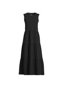 LANDS' END Flammgarn-Maxikleid aus reiner Baumwolle f&uuml;r Damen, Damen, size: regular, Schwarz, Baumwolle, by Lands' End