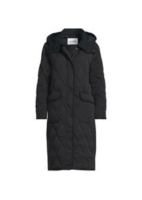 LANDS' END FeatherFree&trade; Steppmantel mit Kapuze, Damen, size: regular, Schwarz, Nylon, by Lands' End