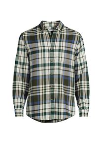 LANDS' END Flanellhemd Flagship, Classic Fit f&uuml;r Herren, Herren, size: regular, Elfenbein, Baumwolle/Baumwoll-Mischung/Polyester-Mischung, by Lands' End