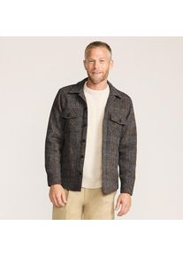 LANDS' END Harris Tweed Hemdjacke, Damen, size: regular, Braun, Wolle, by Lands' End