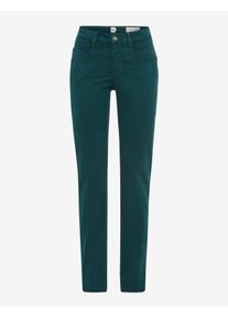 Brax Damen Five-Pocket-Hose Style MARY DARK SEA, denim gr&uuml;n, Gr. 52L
