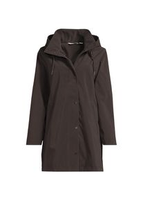 LANDS' END Leichte laminierte Regenjacke in Petite-Gr&ouml;&szlig;e, Damen, size: petite, Braun, Polyester, by Lands' End