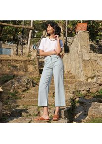 LANDS' END Weite 7/8-Chinos f&uuml;r Damen in Petite-Gr&ouml;&szlig;e, Damen, size: petite, Blau, Baumwolle/Lyocell (Viskose)/Baumwoll-Mischung, by Lands' End