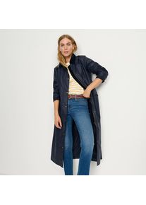 LANDS' END Langer Wachsmantel f&uuml;r Damen, Damen, size: regular, Blau, Baumwolle, by Lands' End