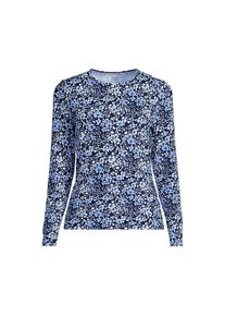 LANDS' END Schnelltrocknendes UPF 50 Sonnenschutz-Badeshirt f&uuml;r Damen, Damen, size: regular, Blau, Nylon-Mischung, by Lands' End