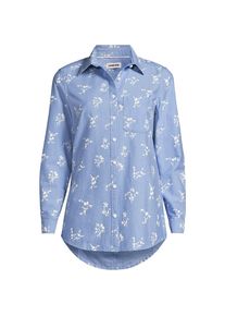 LANDS' END Langarm Oxford-Hemd f&uuml;r Damen in Plus-Gr&ouml;&szlig;e, Damen, size: plus, Blau, Baumwolle, by Lands' End