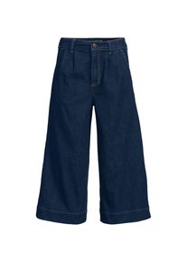 LANDS' END Culotte-Jeans mit Bundfalten Mid Waist f&uuml;r Damen, Damen, size: regular, Blau, Baumwolle/Polyester/Baumwoll-Mischung, by Lands' End