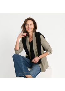LANDS' END Blazer f&uuml;r Damen, Damen, size: regular, Braun, Viskose/Polyester-Mischung, by Lands' End