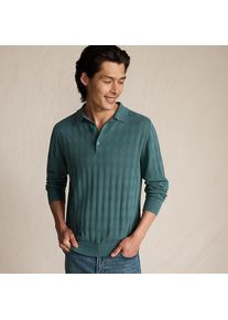 LANDS' END Feinstrick-Poloshirt f&uuml;r Herren, Herren, size: regular, Gr&uuml;n, Baumwolle, by Lands' End