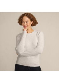 LANDS' END Pullover mit Pailletten f&uuml;r Damen, Damen, size: regular, Elfenbein, Polyacryl/Polyester-Mischung, by Lands' End
