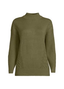 LANDS' END Stehkragenpullover Silk Touch f&uuml;r Damen, Damen, size: regular, Gr&uuml;n, Polyester/Nylon/Viskose, by Lands' End