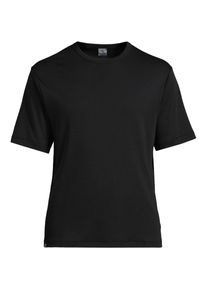 LANDS' END Supima-Shirt '63 aus Interlock-Baumwolle, Herren, size: regular, Schwarz, Baumwolle, by Lands' End
