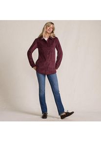 LANDS' END Stretchcord-Bluse f&uuml;r Damen, Damen, size: regular, Rot, Polyester/Nylon/Viskose, by Lands' End