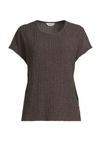 LANDS' END Crinkle-Shirt f&uuml;r Damen in Petite-Gr&ouml;&szlig;e, Damen, size: petite, Braun, Polyester/Viskose/Polyester-Mischung, by Lands' End