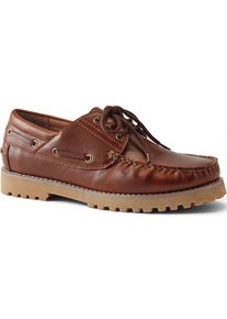 LANDS' END Bootsschuhe f&uuml;r Herren, Herren, size: regular, Braun, Synthetic-blend, by Lands' End