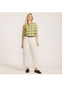 LANDS' END Barrel-Breitcordhose High Waist f&uuml;r Damen, Damen, size: regular, Elfenbein, Elasthan/Baumwoll-Mischung, by Lands' End