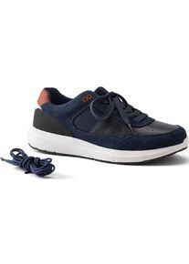 LANDS' END Veloursleder/Leder-Sneaker f&uuml;r Herren, Herren, size: regular, Blau, Leder/Rauleder, by Lands' End