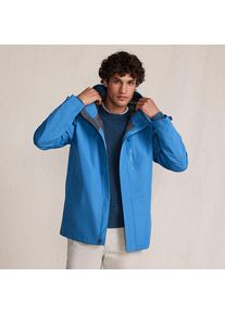 LANDS' END Verstaubare wasserdichte Regenjacke f&uuml;r Herren, Herren, size: regular, Blau, Polyester, by Lands' End