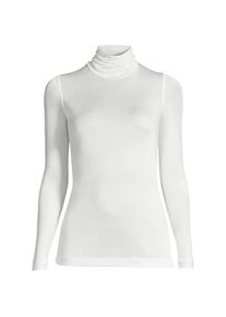 LANDS' END Seidenunterhemd mit Rollkragen f&uuml;r Damen in Petite-Gr&ouml;&szlig;e, Damen, size: petite, Elfenbein, Seide, by Lands' End