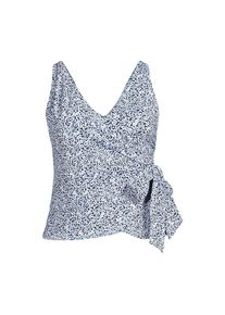 LANDS' END Tankini-Top mit seitlichem Bindeband f&uuml;r Damen in Plus-Gr&ouml;&szlig;e, Damen, size: plus, Wei&szlig;, Elasthan/Polyester-Mischung/Nylon-Mischung, by Lands' End