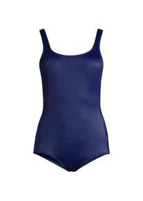 LANDS' END Komfort-Badeanzug CHLORRESISTENT mit Soft Cups - Mastektomie, Damen, size: regular, Blau, Nylon-Mischung, by Lands' End