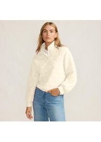LANDS' END Sweatshirt mit Steppung f&uuml;r Damen in Petite-Gr&ouml;&szlig;e, Damen, size: petite, Elfenbein, Polyester/Viskose, by Lands' End
