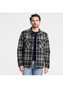 LANDS' END Hemdjacke mit Teddyfutter f&uuml;r Herren, Herren, size: regular, Blau, Polyester, by Lands' End