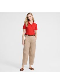 LANDS' END Barrel-Chinos High Waist aus Lyocell-Mix f&uuml;r Damen, Damen, size: regular, Braun, Baumwolle/Baumwoll-Mischung, by Lands' End