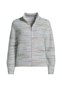 LANDS' END Strick-Cardigan mit Rei&szlig;verschluss f&uuml;r Damen, Damen, size: regular, Gr&uuml;n, Wolle/Polyester/Nylon, by Lands' End