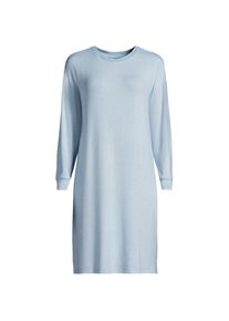 LANDS' END Silky Knit Nachthemd Gestreift f&uuml;r Damen, Damen, size: regular, Blau, Polyester/Viskose/Polyester-Mischung, by Lands' End