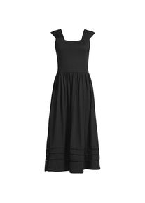 LANDS' END Midikleid aus Baumwolle/Modal-Mix f&uuml;r Damen, Damen, size: regular, Schwarz, Baumwolle Modal, by Lands' End