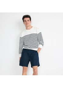 LANDS' END Leinenmix-Shorts f&uuml;r Herren, Herren, size: regular, Blau, Leinen/Baumwoll-Mischung, by Lands' End