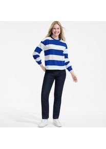 LANDS' END Straight Fit Recover High Waist Jeans in Tall-Gr&ouml;&szlig;e, Damen, size: tall, Blau, Baumwoll-Mischung, by Lands' End