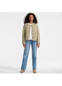 LANDS' END Soft Ease Steppjacke aus Leinenmix, Damen, size: regular, Gr&uuml;n, by Lands' End