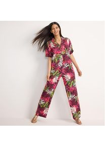 LANDS' END Gemusterte Schlupfhose f&uuml;r Damen, Damen, size: regular, Rot, Viskose, by Lands' End