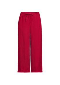 LANDS' END Weite Premium Reinleinen-Schlupfhose in 7/8-L&auml;nge f&uuml;r Damen in Petite-Gr&ouml;&szlig;e, Damen, size: petite, Rot, Leinen, by Lands' End
