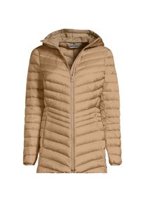 LANDS' END Daunenjacke WANDERWEIGHT Verstaubar Ultraleicht mit Kapuze f&uuml;r Damen, Damen, size: regular, Beige, Nylon/Daunen, by Lands' End